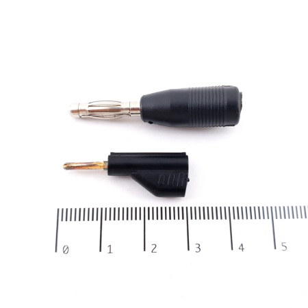 2MM TO 4MM BANANA PLUG ADAPTER + 2MM STACKABLE BANANA PLUG BN27. CA248U9F210825