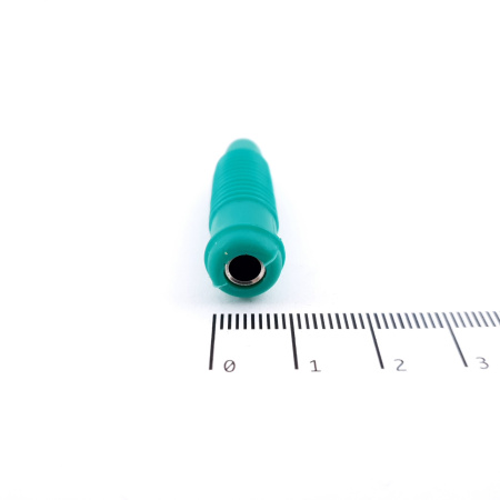 1 X 4MM BANANA SOCKET GREEN. SCREW TERMINATION. CA248U38F210825