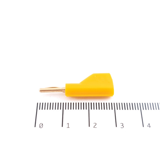2 X 2MM STACKABLE BANANA PLUG YELLOW....