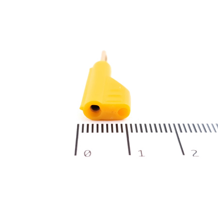 2 X 2MM STACKABLE BANANA PLUG YELLOW. BN27. CA248U48F210825