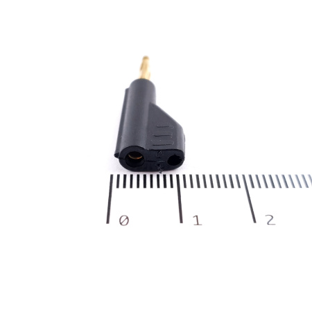 2 X 2MM STACKABLE BANANA PLUG BLACK. BN27. CA248U35F210825
