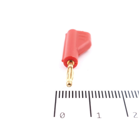 2 X 2MM STACKABLE BANANA PLUG RED....