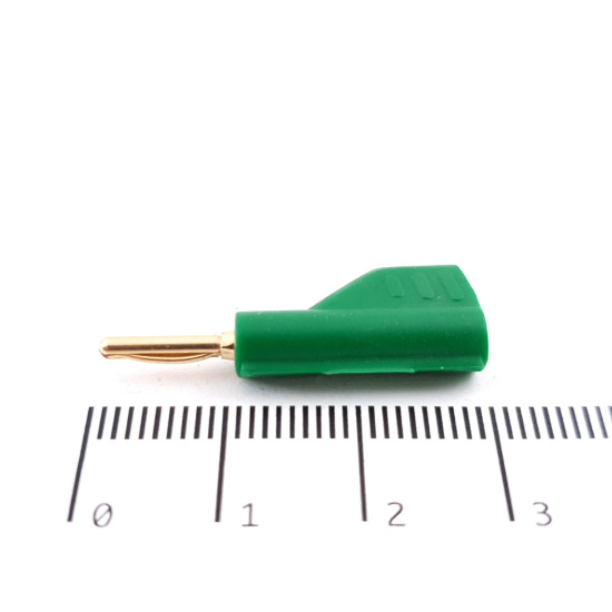 2 X 2MM STACKABLE BANANA PLUG GREEN....