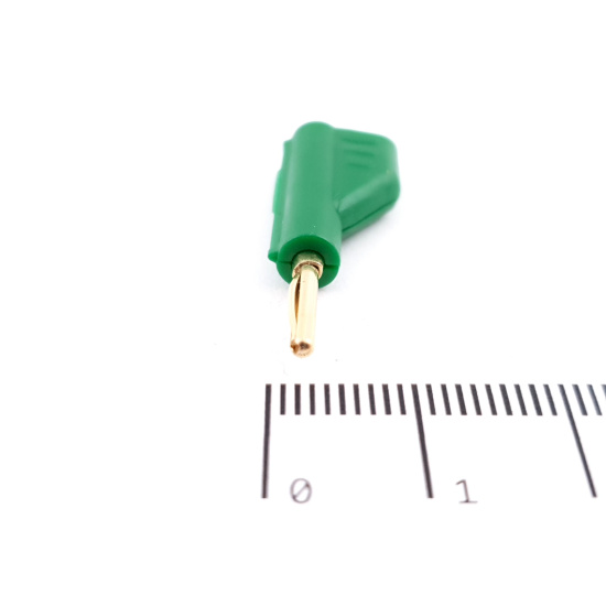 2 X 2MM STACKABLE BANANA PLUG GREEN....