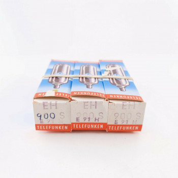 3 X EH900S / E91H PHILIPS TUBE. UFOIL GETTER TFK BRANDED. CP  ENA
