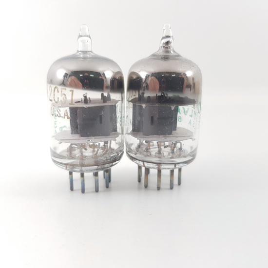 2 X JAN 2C51 SYLVANIA TUBE. 1970s...