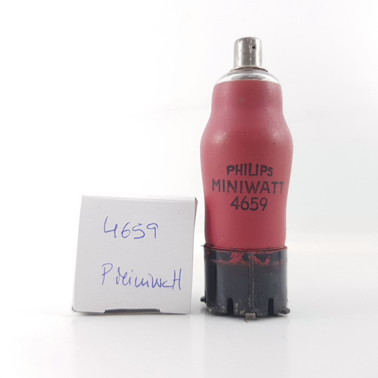 1 X 4659 PHILIPS MINIWATT TUBE. LONG...