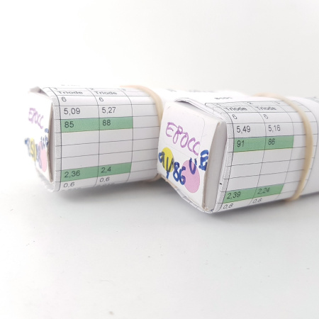 2 X E80CC UNITED ELECTRON TUBE. GOLD PIN MATCHED PAIR. RCB41