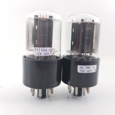 2 X 6SN7GTB GENERAL ELECTRIC TUBE. MATCHED PAIR. NOS. RCB41