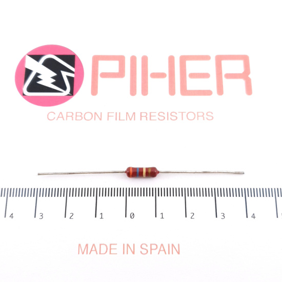 1 X 1/2W 360K 5% 1960s VINTAGE PIHER...