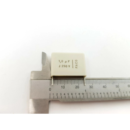 1 X CAPACITOR 1UF 250V 5% FACO NOS...