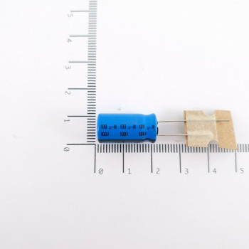 1 x 100uF 100V PHILIPS ELECTROLYTIC CAPACITOR. CA386U480F220621