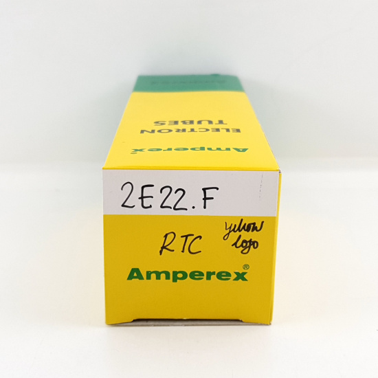 1 X 2E22F RTC TUBE. BLACK PLATES. NOS.