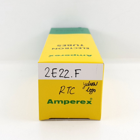 1 X 2E22F RTC TUBE. BLACK PLATES. NOS.