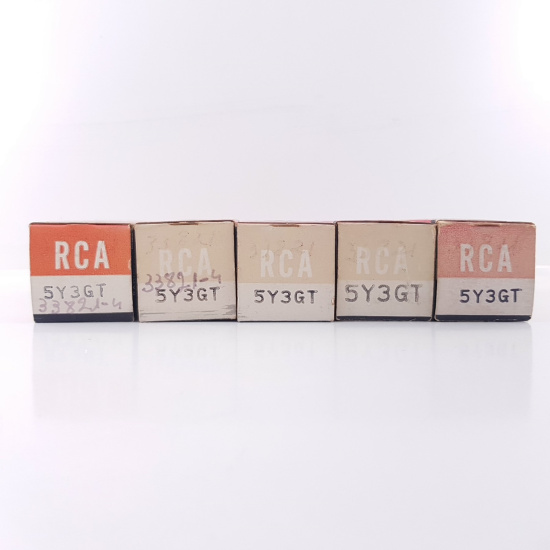 5 X 5Y3GT RCA TUBE. BLACK PLATES....