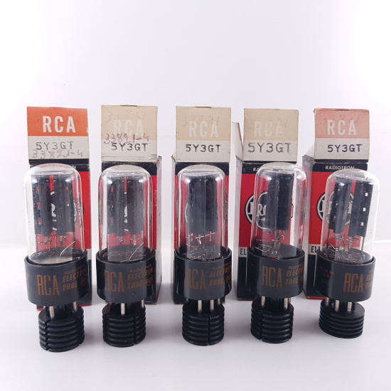 5 X 5Y3GT RCA TUBE. BLACK PLATES....