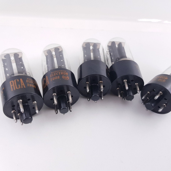 5 X 5Y3GT RCA TUBE. BLACK PLATES....