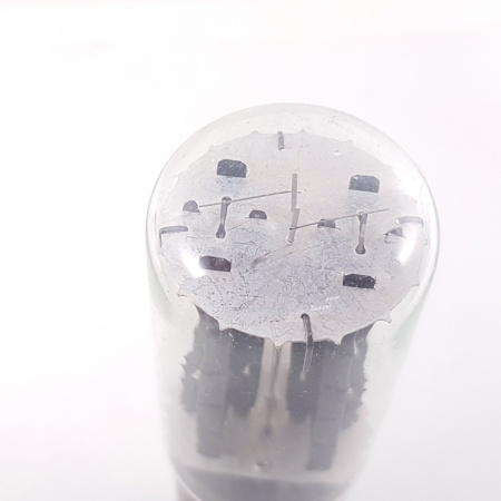 1 X 5R4GYA NATIONAL TUBE. BLACK PLATES. RECTANGULAR GETTER. NOS/NIB. CB44