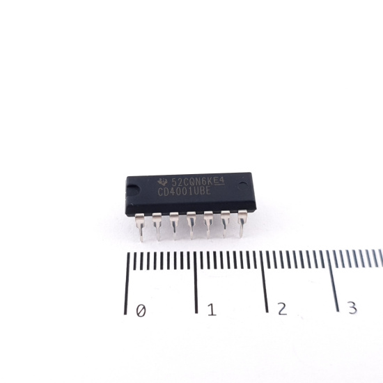 1 X CD4001UBE TEXAS INSTRUMENTS...