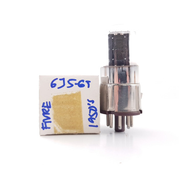 1 X 6J5GT FIVRE TUBE. BLACK...