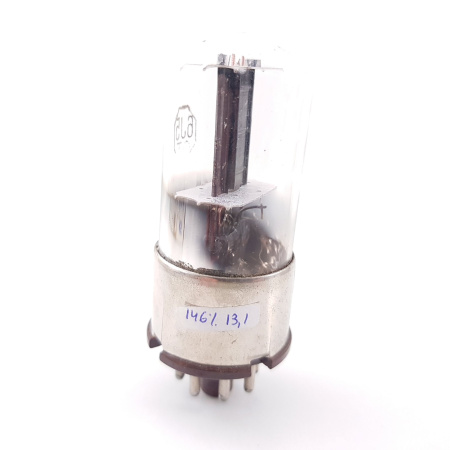 1 X 6J5GT FIVRE TUBE. BLACK PLATES. SQUARE GETTER 1950s. 146%. CO ENA