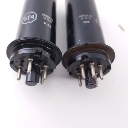2 X 5T4 / VT-114  RCA TUBE. MATCHED PAIR.  NOS/NIB. 1. CH58
