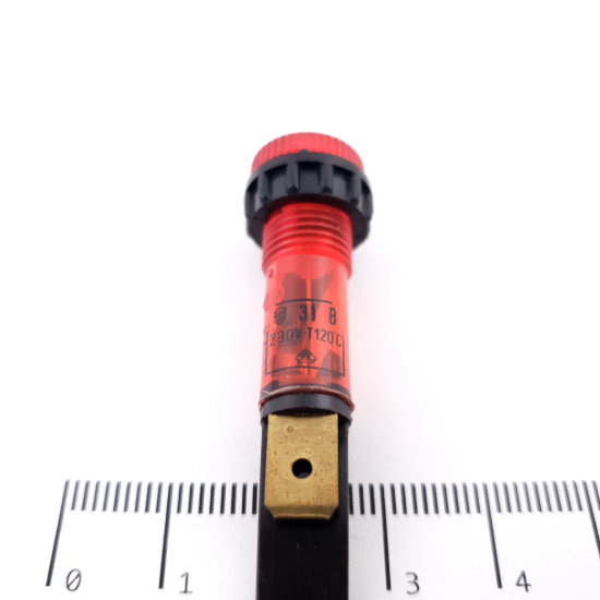 1 X RED NEON SIGNAL LAMP 31B 220VAC....