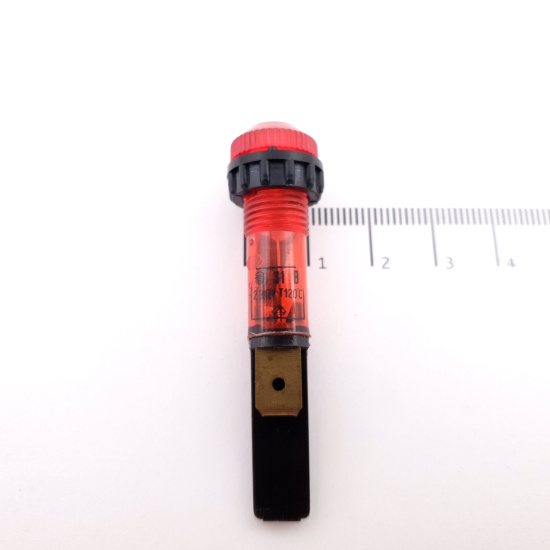 1 X RED NEON SIGNAL LAMP 31B 220VAC....