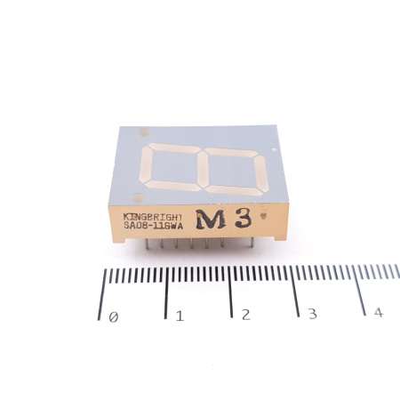 1 X SA08-116WA KINGBRIGHT 7 DIGIT NUMERICAL DISPLAY. NOS. C404U16F011125