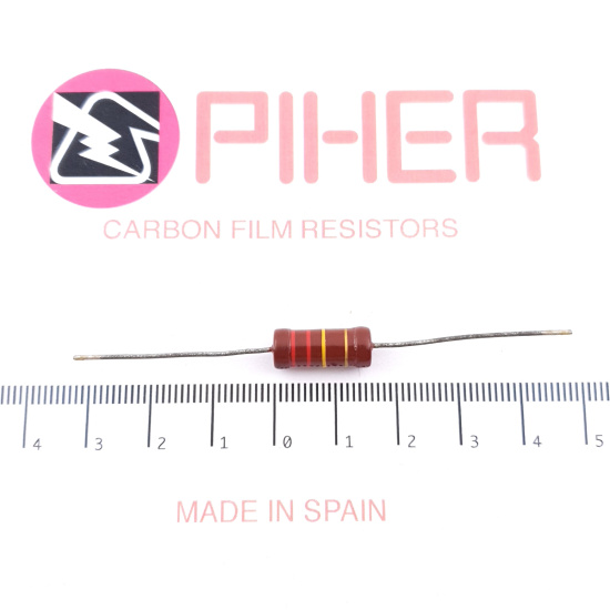 1 X 1W 220K 5% 1970s VINTAGE PIHER...