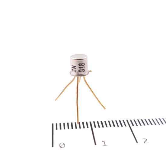 1 X 2N918 GOLD TRANSISTOR. NOS....