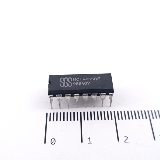 1 X HCF4055BE SGS INTEGRATED CIRCUIT....