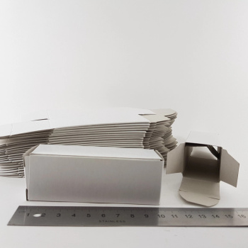 100 X WHITE TUBE BOXES...