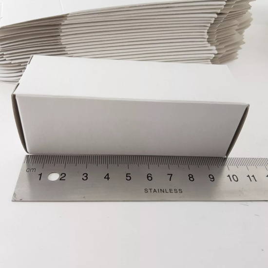 100 X WHITE TUBE BOXES 100x35x35mm /...
