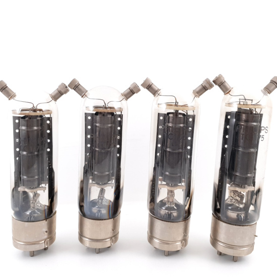 4 X TC1/75 PHILIPS TUBE. BLACK...