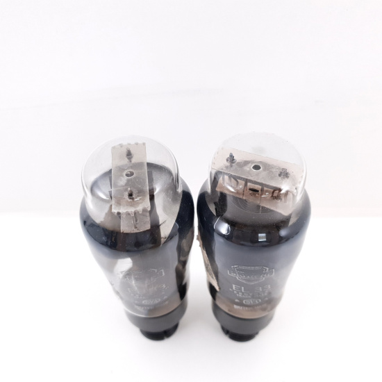 2 X EL33 MULLARD TUBE. SMOKED GLASS....