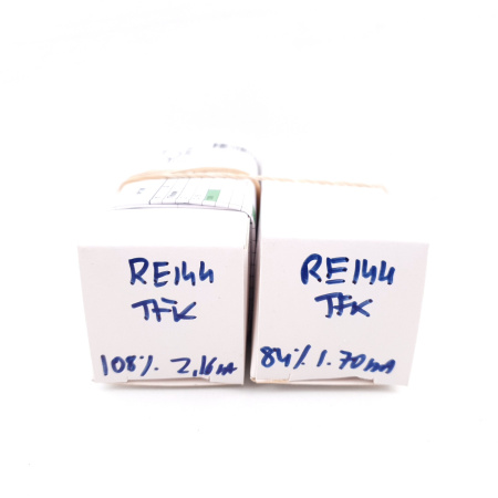 2 X RE144 TELEFUNKEN TUBE. PAIR. NOS. 108/84%. ENA AG