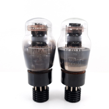 2 X ECC31 MULLARD TUBE....