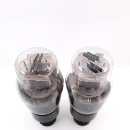 2 X ECC31 MULLARD TUBE. BLACK PLATES....