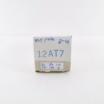 1 X 12AT7 TUBE. RAYTHEON BRAND. GREY PLATES. D-GETTER. 1960s PRODUCTION. CF  ENA