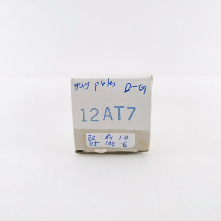 1 X 12AT7 TUBE. RAYTHEON BRAND. GREY PLATES. D-GETTER. 1960s PRODUCTION. CF  ENA