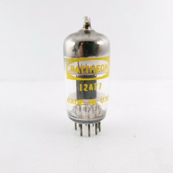 1 X 12AT7 TUBE. RAYTHEON BRAND. GREY PLATES. D-GETTER. 1960s PRODUCTION. CF  ENA 2