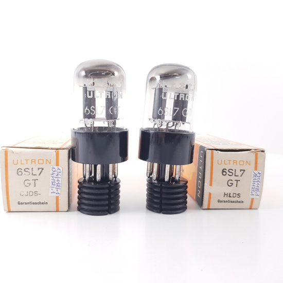 2 x 6SL7GT ULTRON TUBE. NOS MATCHED...
