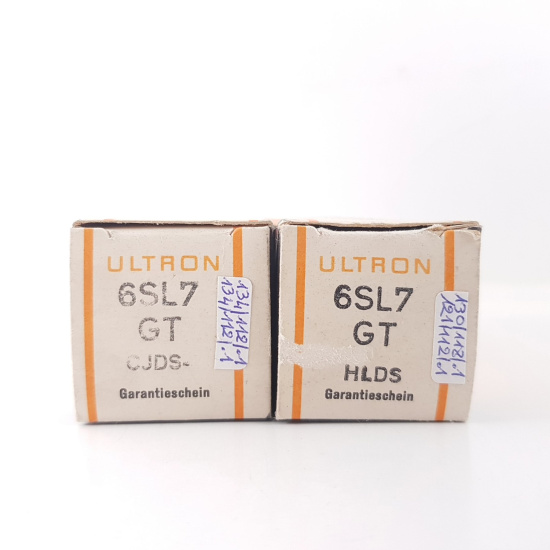 2 x 6SL7GT ULTRON TUBE. NOS MATCHED...