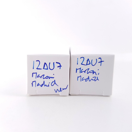 2 X 12AU7 MARCONI MADRID TUBE. NOS. MATCHED PAIR. RCB41