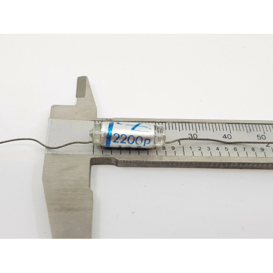 3 X STYROFLEX CAPACITOR 2200pF CE...