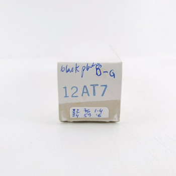 1 X 12AT7 TUBE. RAYTHEON BRAND. BLACK PLATES. D-GETTER. 1960s PRODUCTION CF  ENA