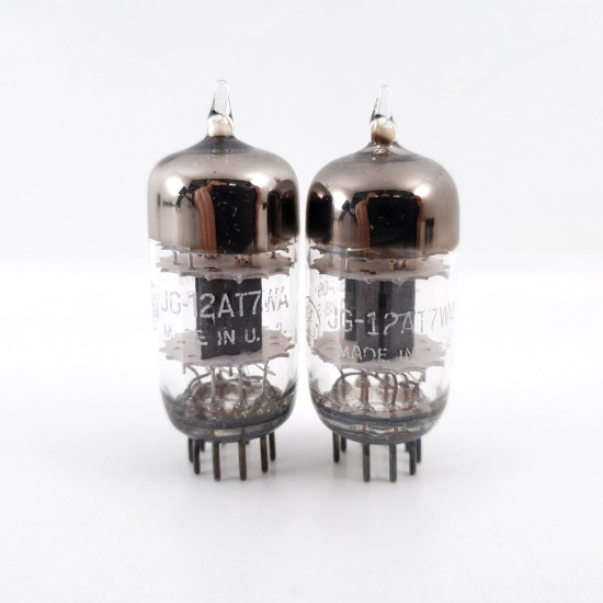 2 X JG 12AT7WA GENERAL ELECTRIC TUBE....