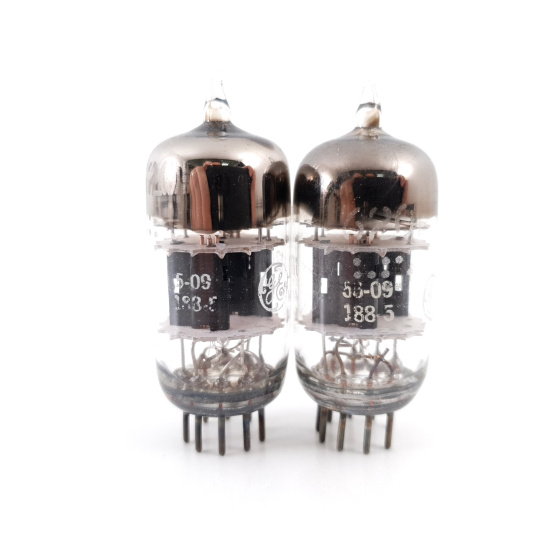 2 X JG 12AT7WA GENERAL ELECTRIC TUBE....
