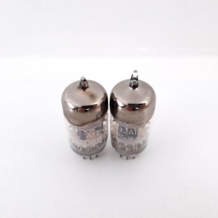 2 X 12AT7WA GENERAL ELECTRIC TUBE. 1950s PROD. 3 MICA. MATCHED PAIR 5. CH100